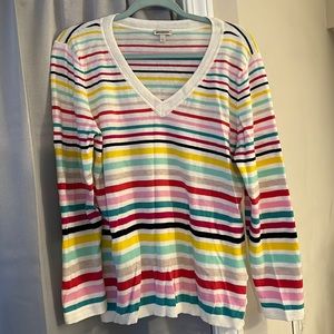 Talbots striped sweater